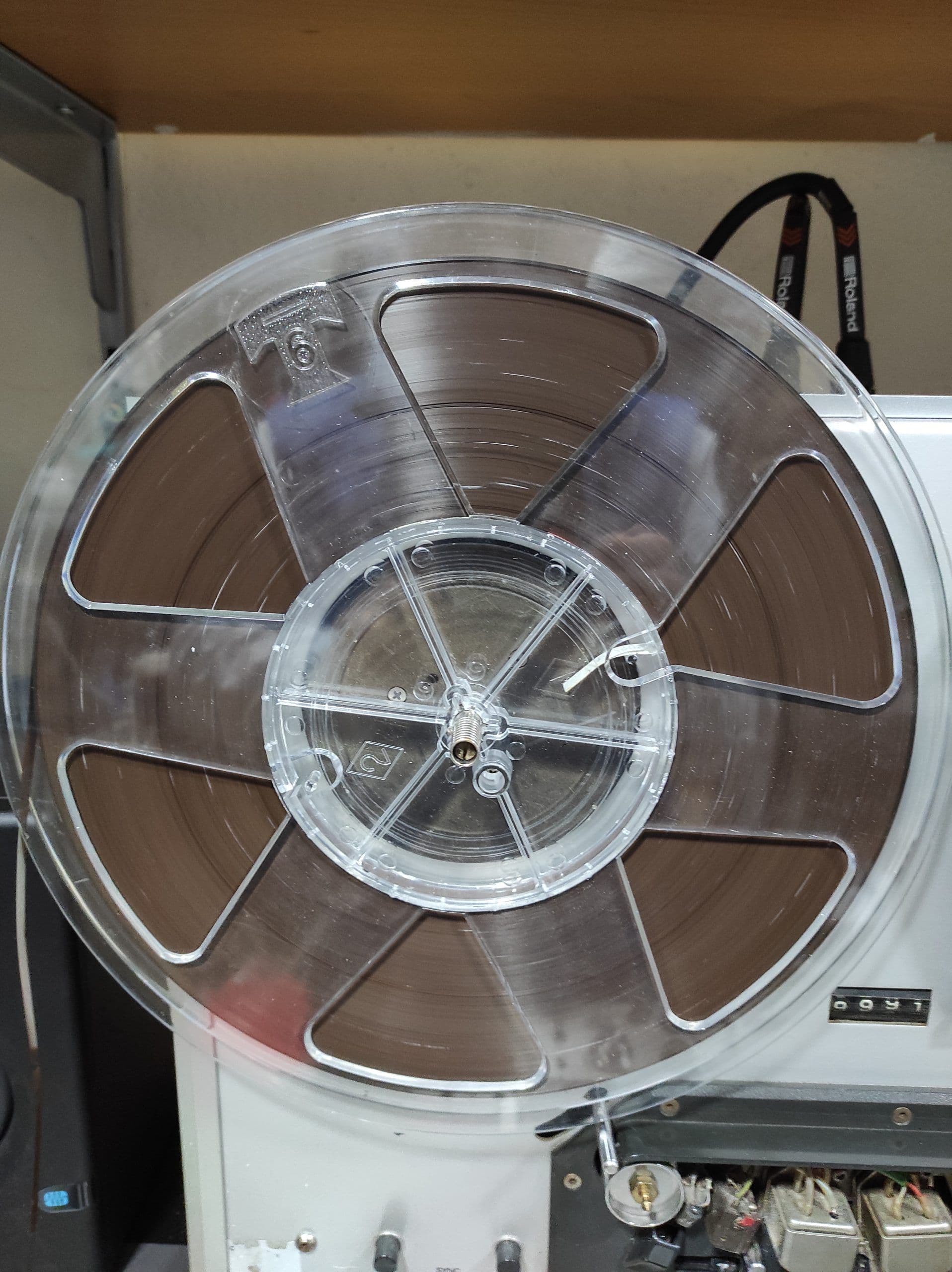 Analog tape reel in the Videoconversion studio
