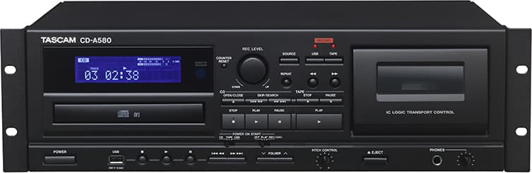 TASCAM CD-A580 professional CD/Cassette deck